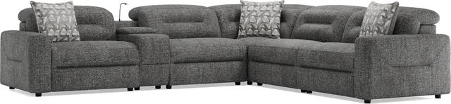 Belia Gray 6 Pc Dual Power Reclining Sectional - Thumbnail - Image 3