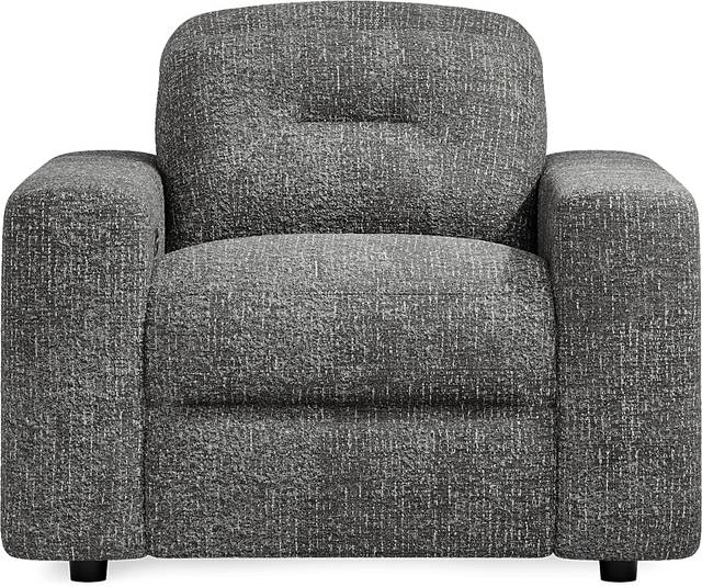 Belia Gray Dual Power Recliner - Thumbnail - Image 2