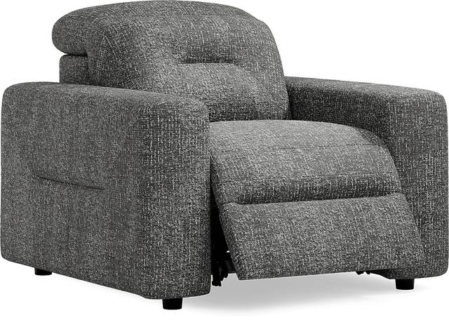 Belia Gray Dual Power Recliner - Thumbnail - Image 1