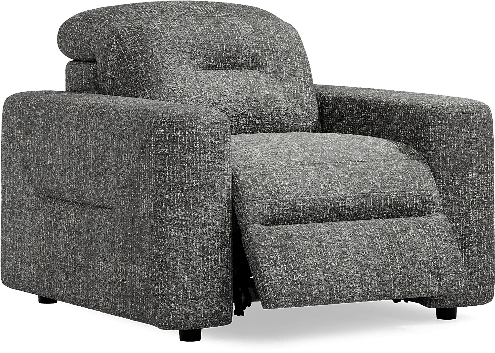 Belia Gray Dual Power Recliner - Image 1