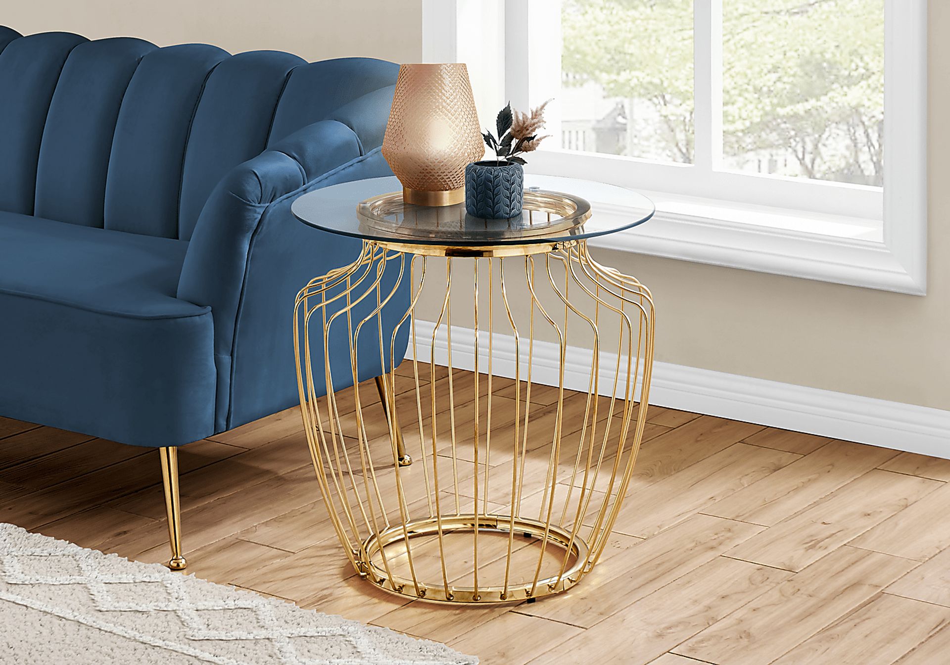 Belihar Gold Accent Table - Image 3