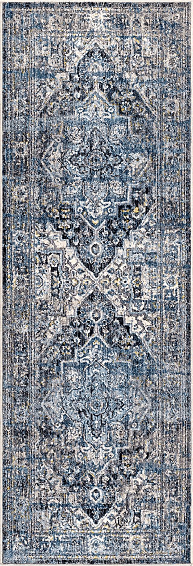 Belin Blue 2'5 x 7'2 Rug - Thumbnail - Image 1