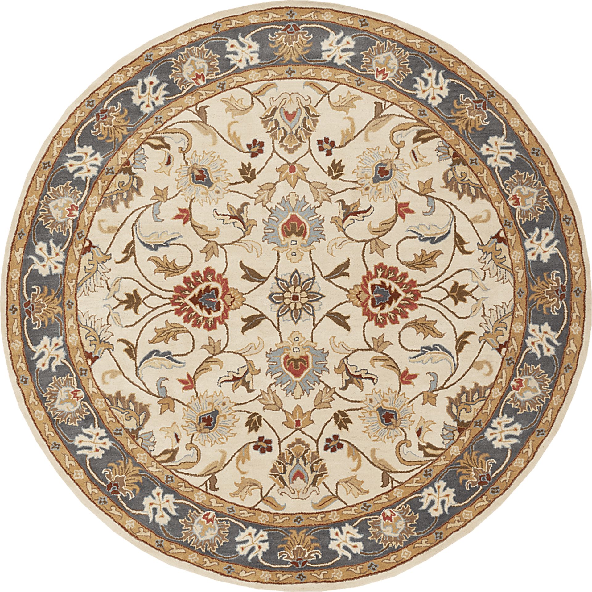 Belinera Beige 8' Round Rug - Image 1