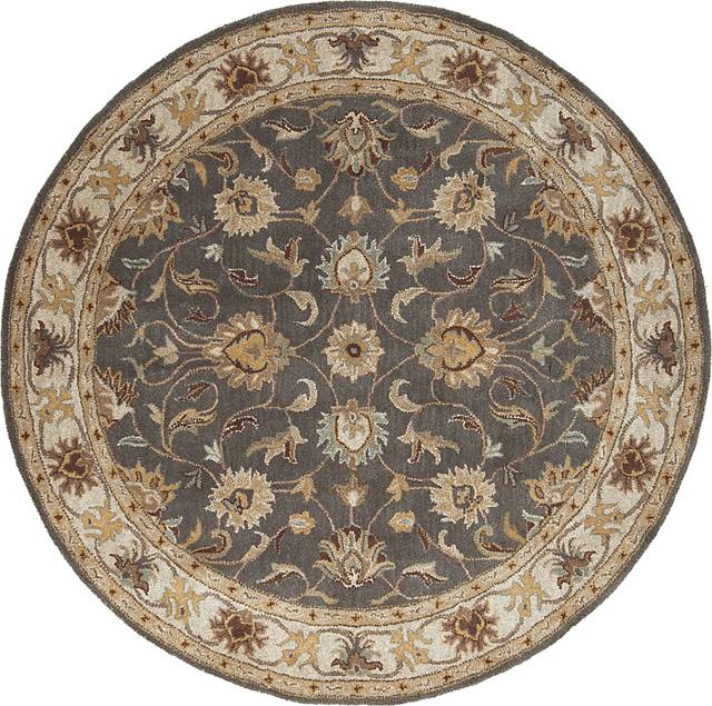 Belinera Brown 6' Round Rug - Thumbnail - Image 1