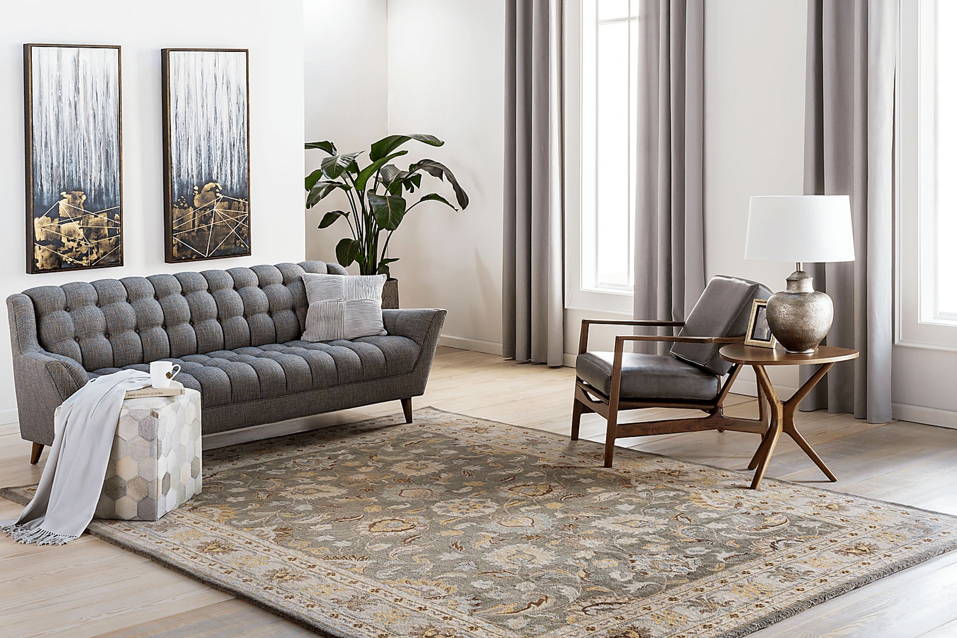 Belinera Brown 7'6 x 9'6 Rug - Image 4