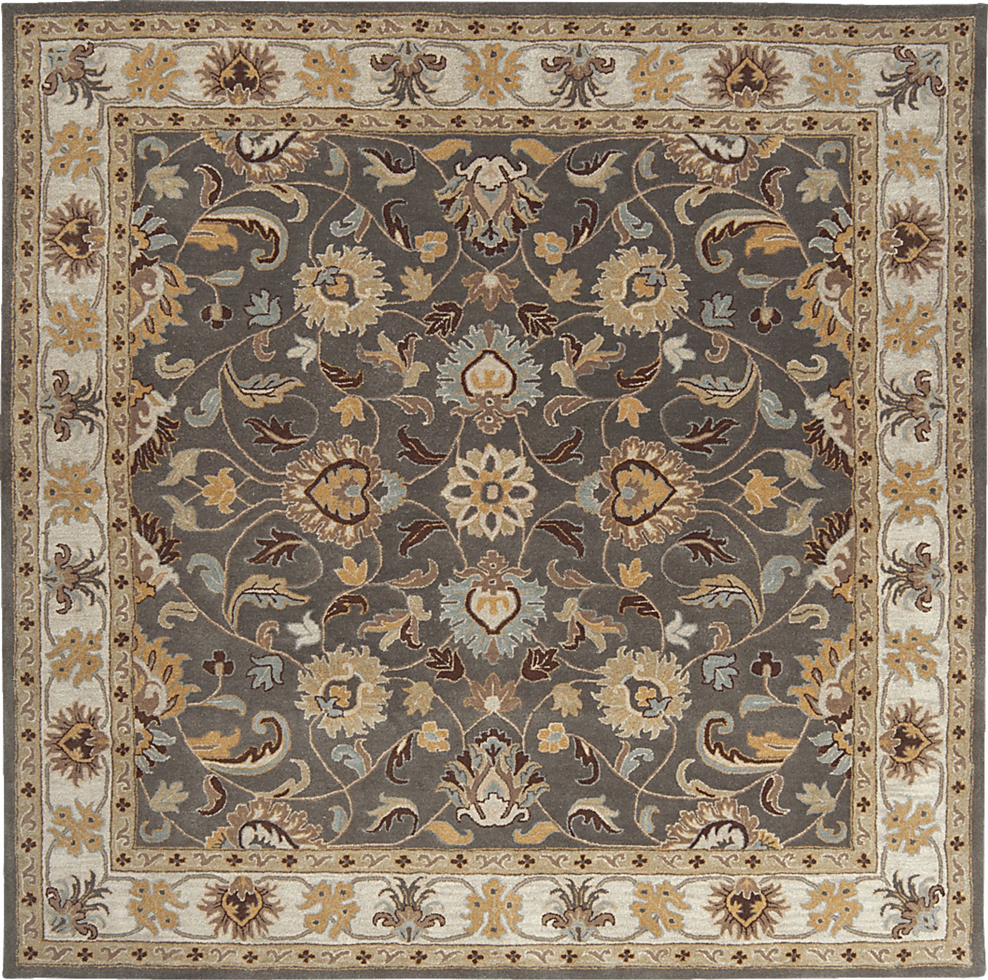 Belinera Brown 8' Square Rug - Image 1
