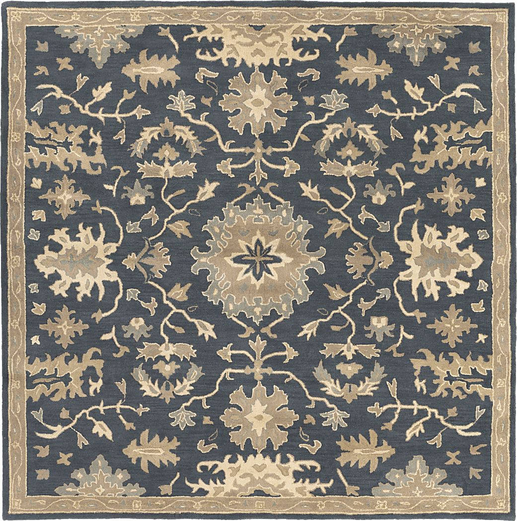 Belinera IV Navy 4' Square Rug