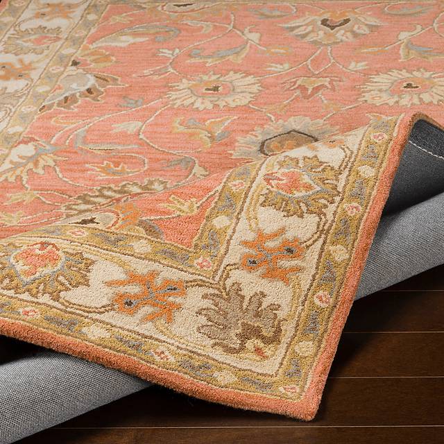 Belinera Orange 4' Square Rug - Thumbnail - Image 2