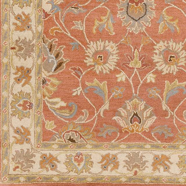Belinera Orange 4' Square Rug - Thumbnail - Image 4