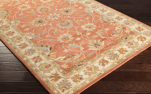 Belinera Orange 5' x 8' Rug - Thumbnail - Image 4