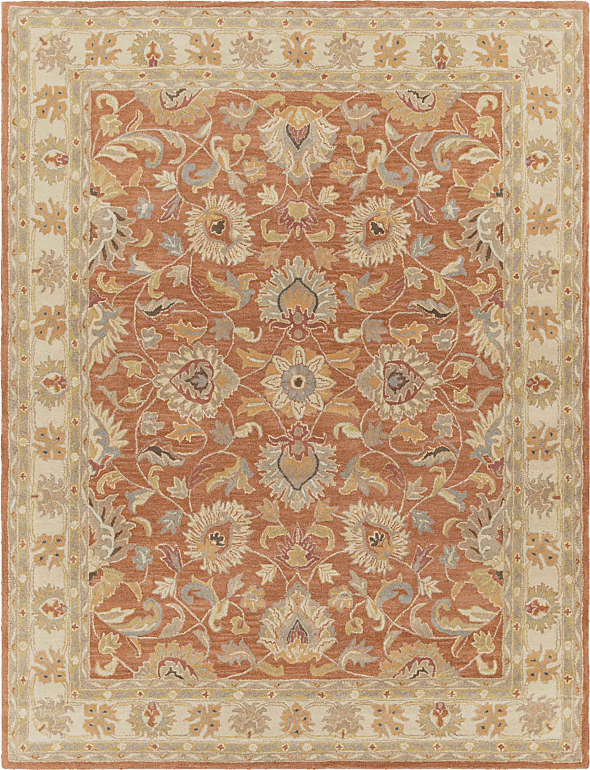 Belinera Orange 7'6 x 9'6 Rug - Image 1