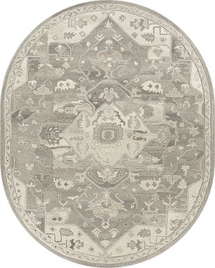 Belinera V Beige 8' x 10' Oval Rug
