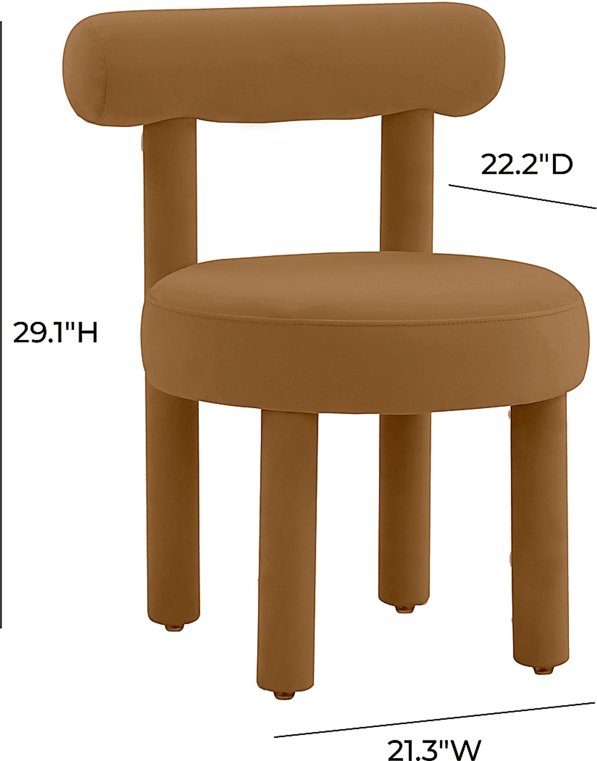 Belingham Cognac Accent Chair - Image 6