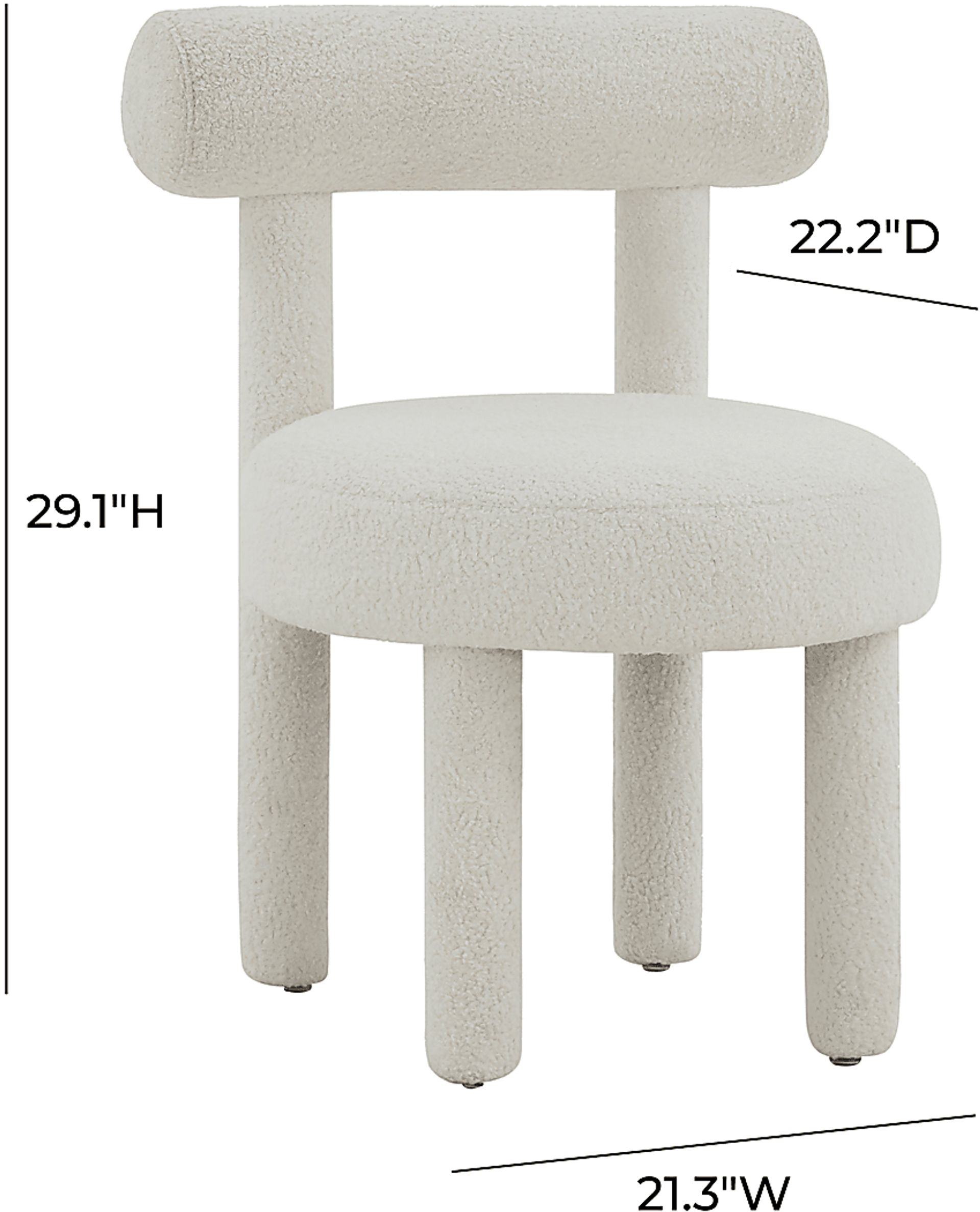Belingham White Accent Chair - Image 6