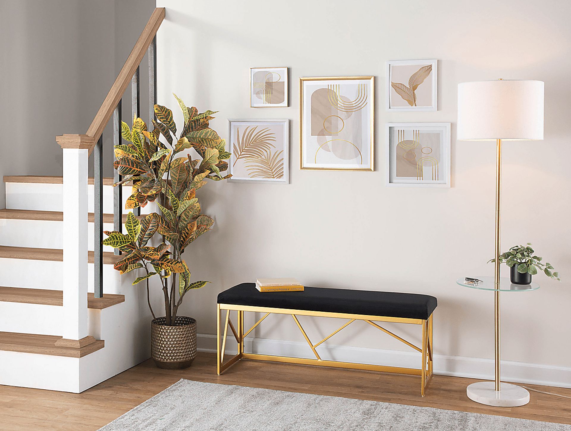 Belino I Black Accent Bench - Image 2