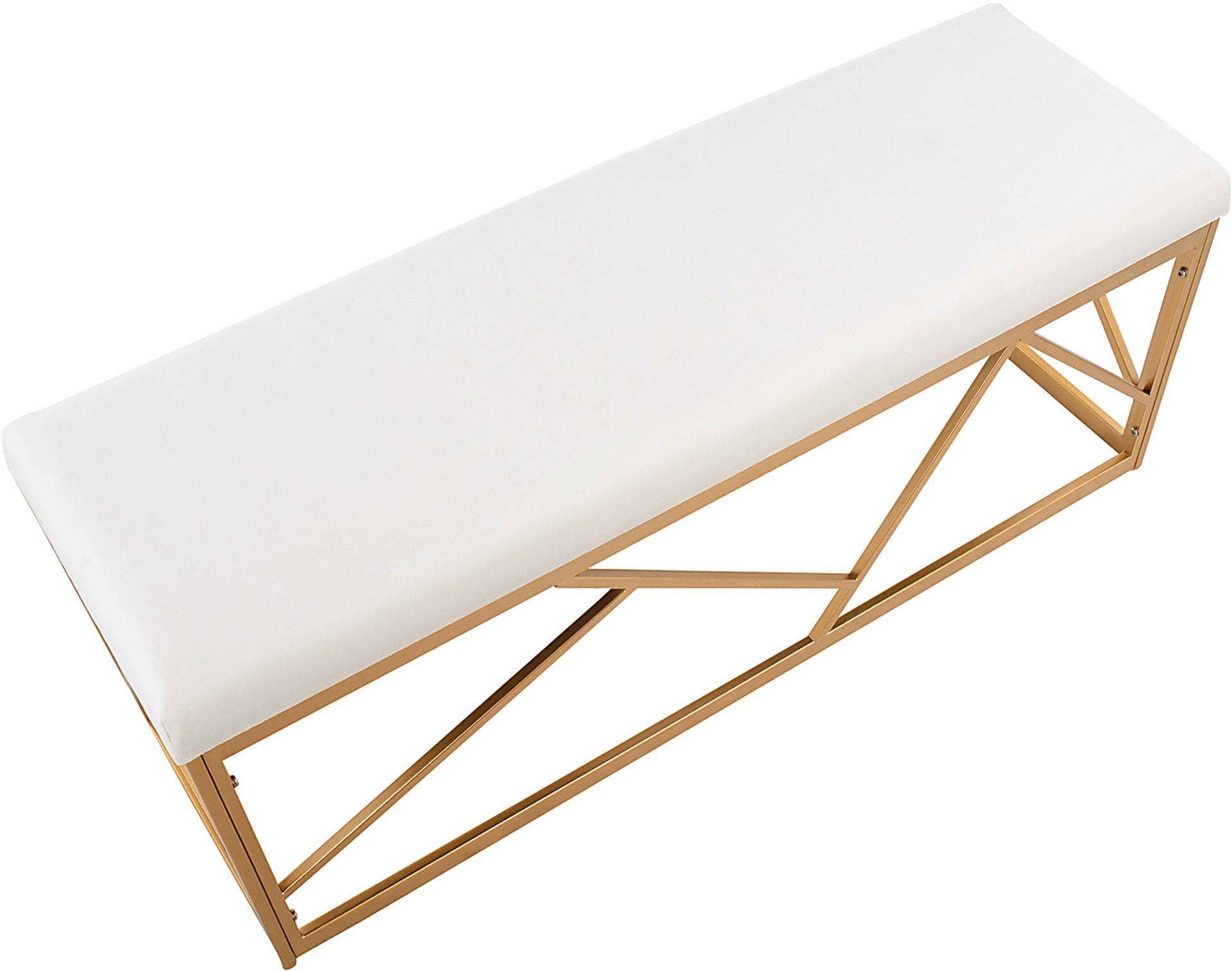 Belino I White Accent Bench - Image 3