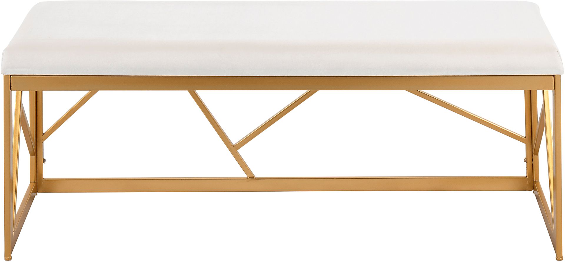 Belino I White Accent Bench - Image 5