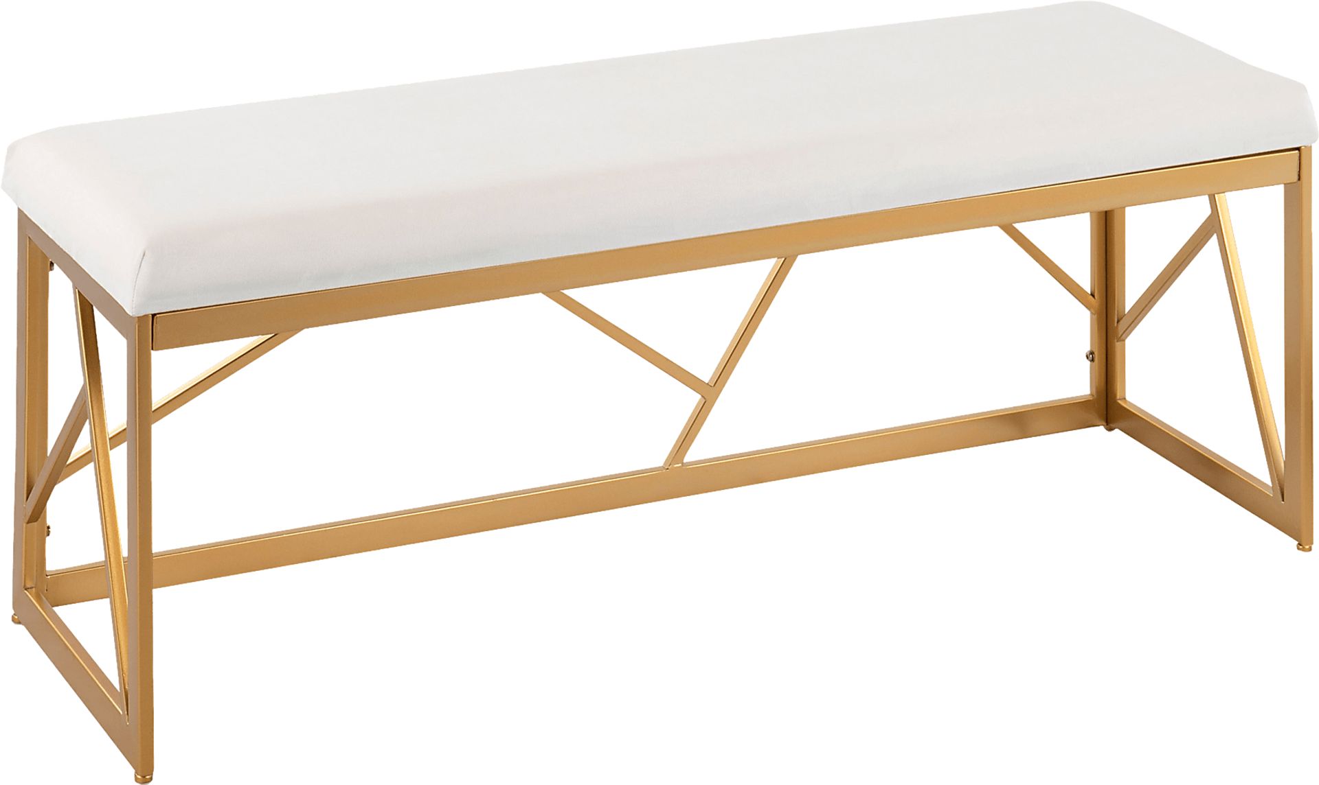 Belino I White Accent Bench - Image 1