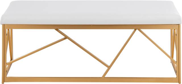Belino II White Accent Bench - Thumbnail - Image 3