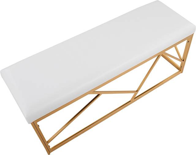 Belino II White Accent Bench - Thumbnail - Image 6