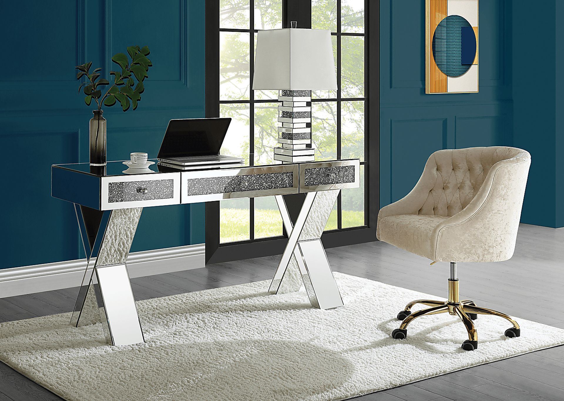 Belkamp Silver Desk - Image 2