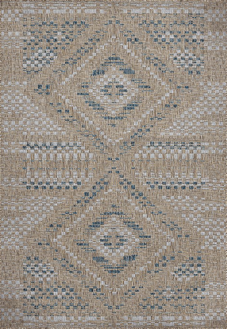 Bell Canyon Natural 6'7 x 9'4 Indoor/Outdoor Rug