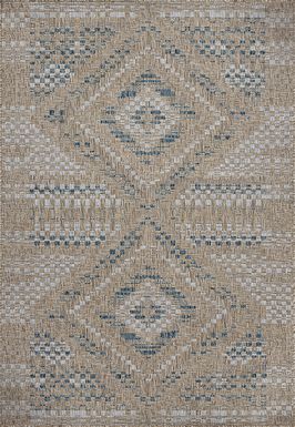 Bell Canyon Natural 7'10 x 10' Indoor/Outdoor Rug