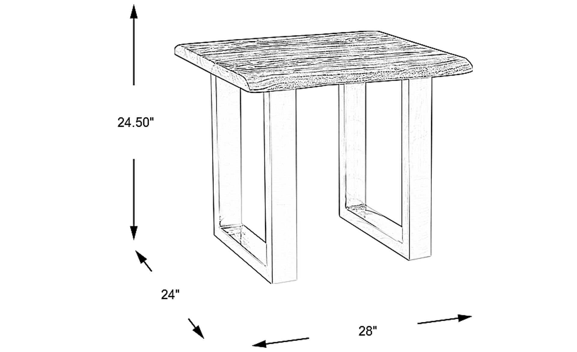 Dimension Image. Please refer to the Dimension Tab on this page for dimension details.