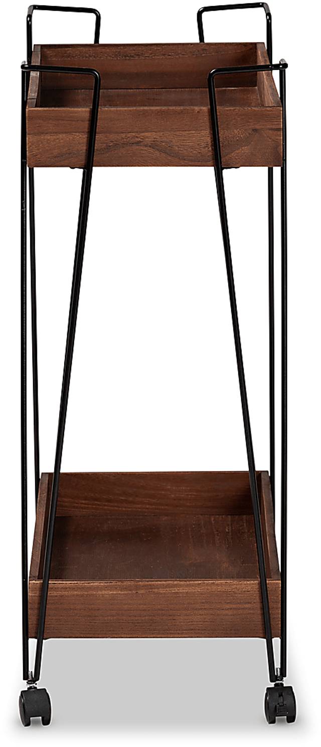 Bellafonte Brown Bar Cart - Thumbnail - Image 3