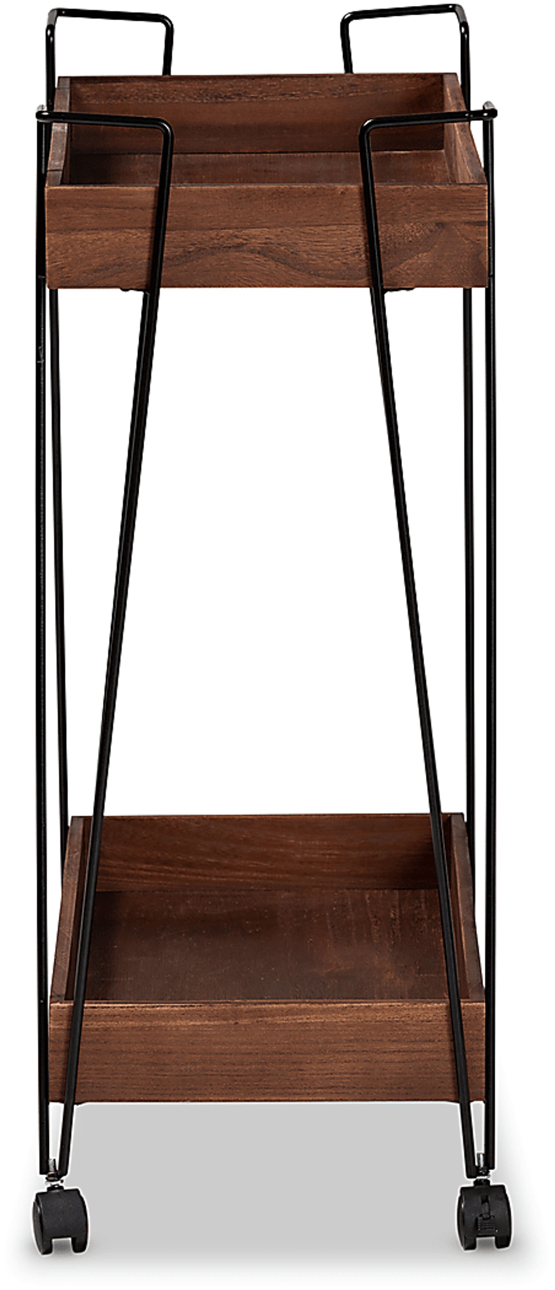 Bellafonte Brown Bar Cart - Image 3