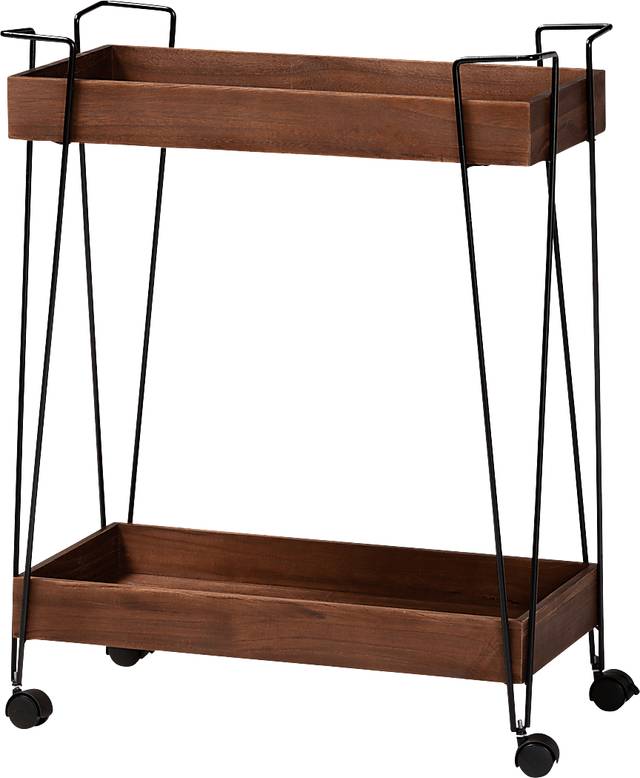 Bellafonte Brown Bar Cart - Thumbnail - Image 1