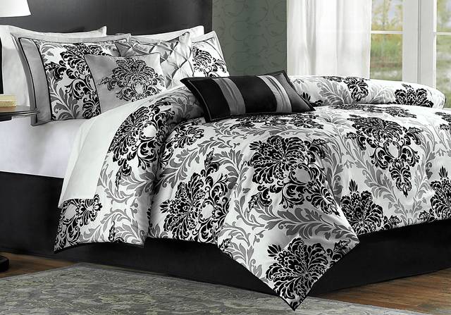 Bellaire Gray 7 Pc King Comforter Set - Thumbnail - Image 1