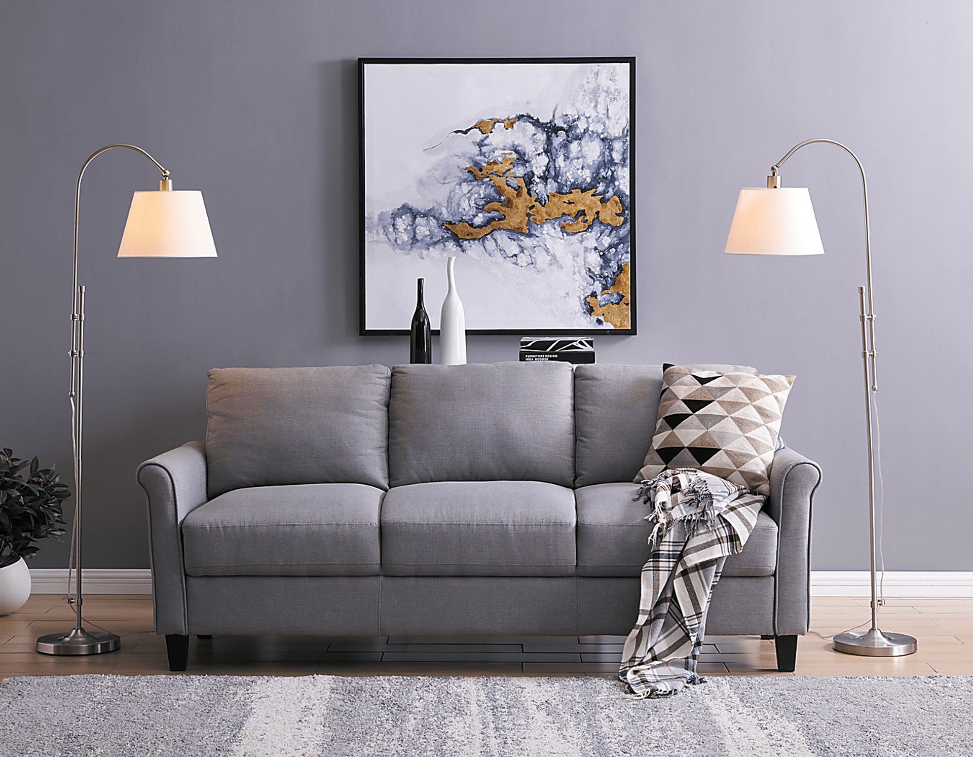 Bellamy Lane Silver Floor Lamps, Set of 2 - Image 3