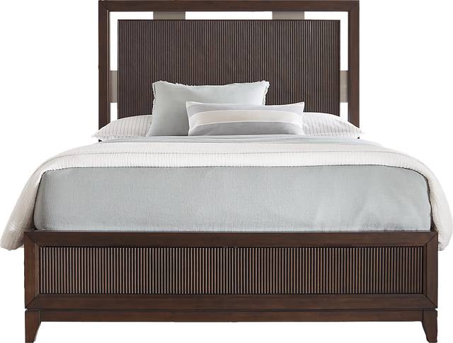 Bellante Brown 3 Pc King Panel Bed - Thumbnail - Image 1