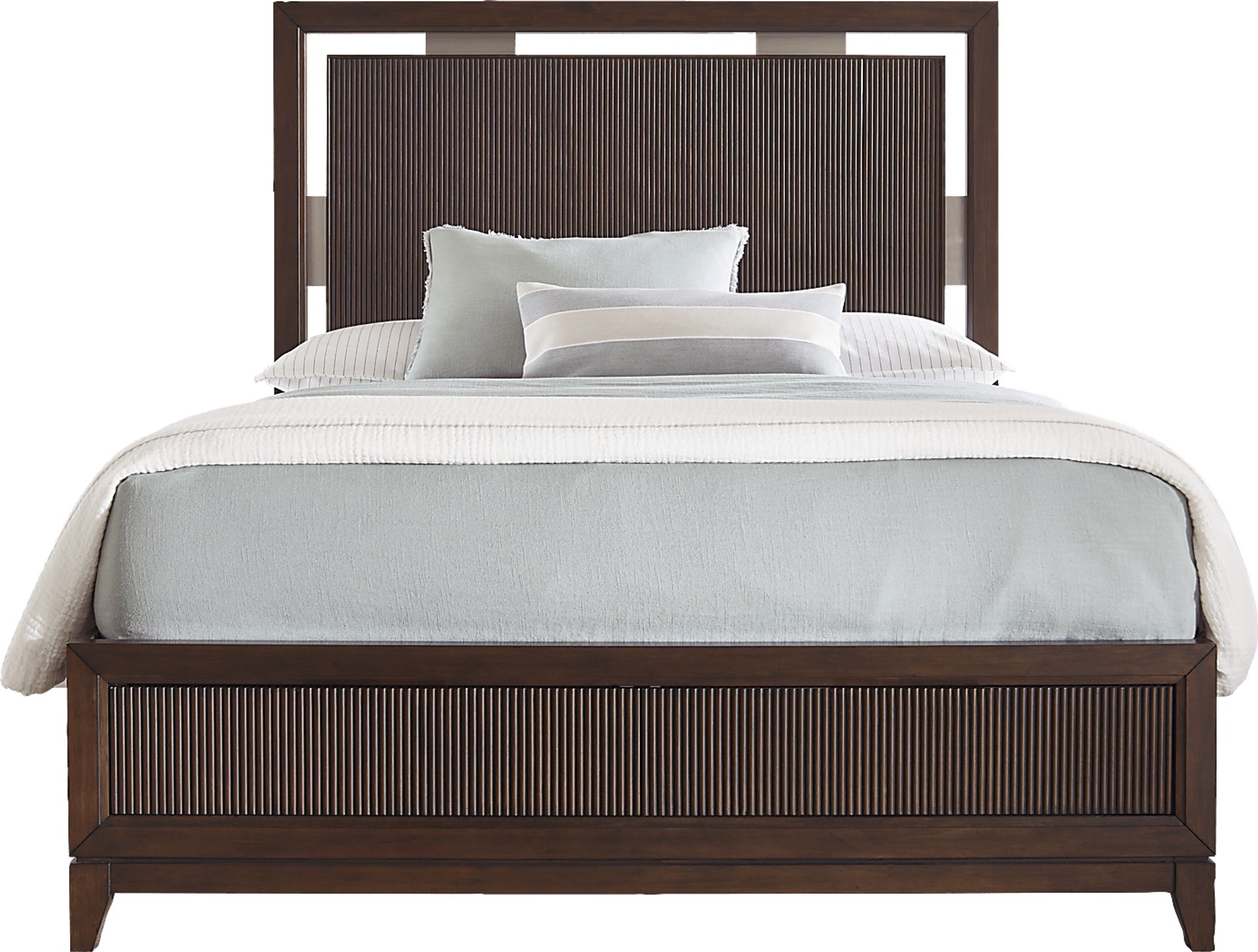 Bellante Brown 3 Pc King Panel Bed - Image 1