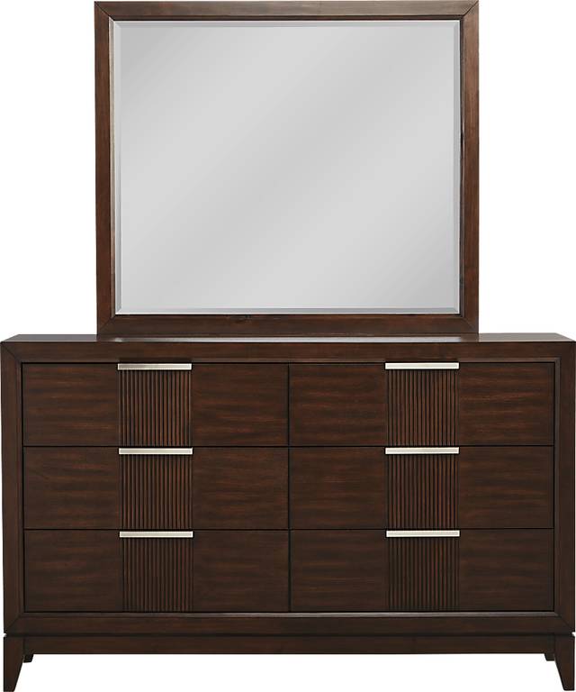 Bellante Brown Dresser and Mirror - Thumbnail - Image 1