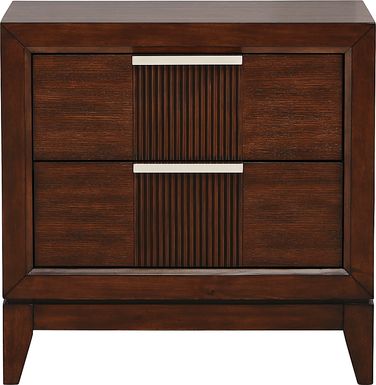 Bellante Brown Two Drawer Nightstand