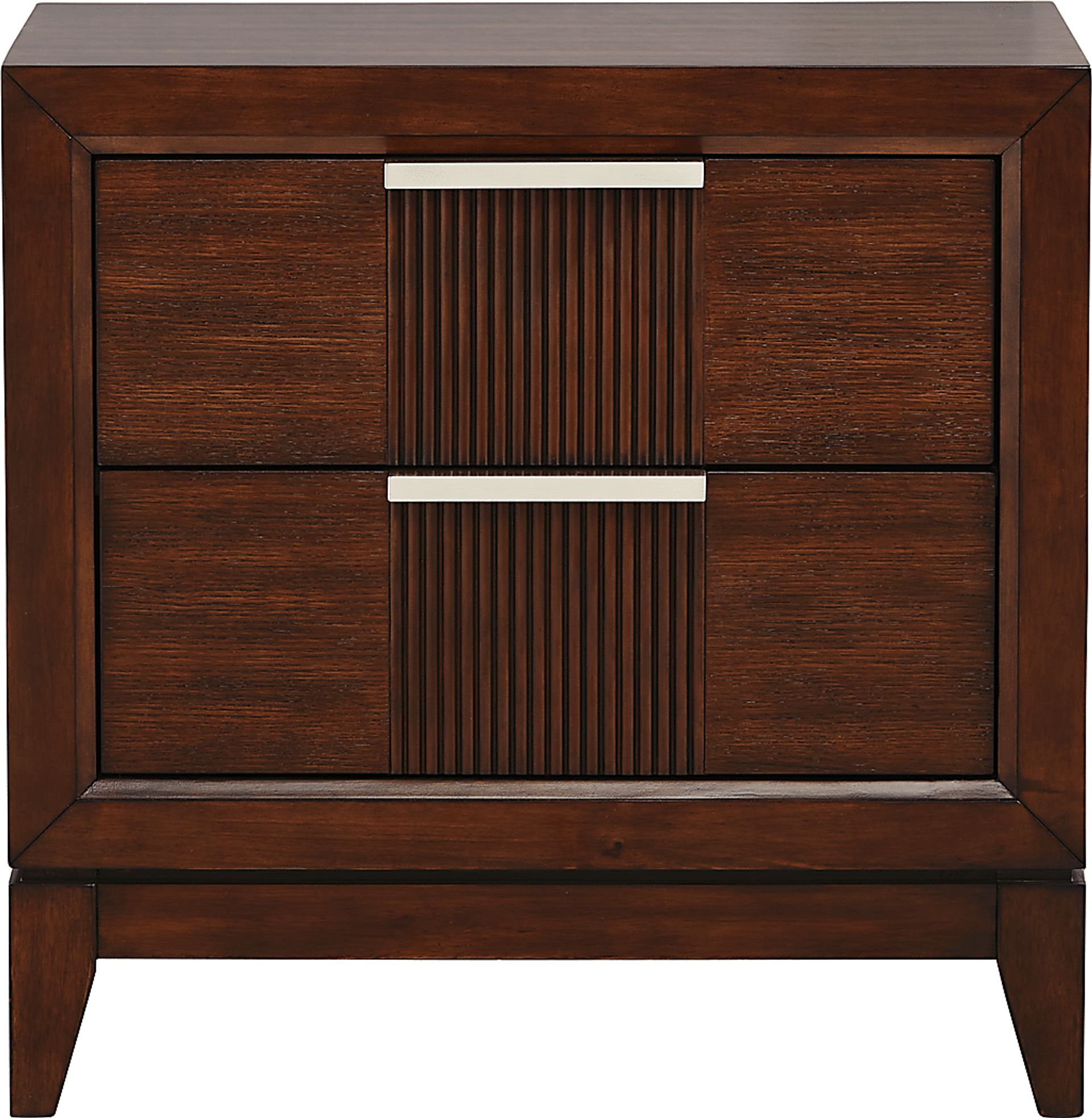 Bellante Brown Two Drawer Nightstand - Image 1