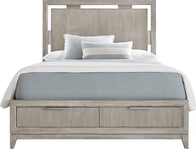 3 pc queen panel bed with storage