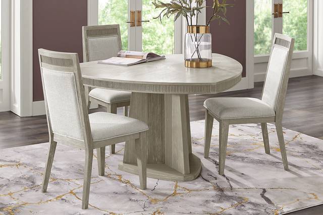 Bellante Gray 4 Pc Triangle Dining Set - Thumbnail - Image 1