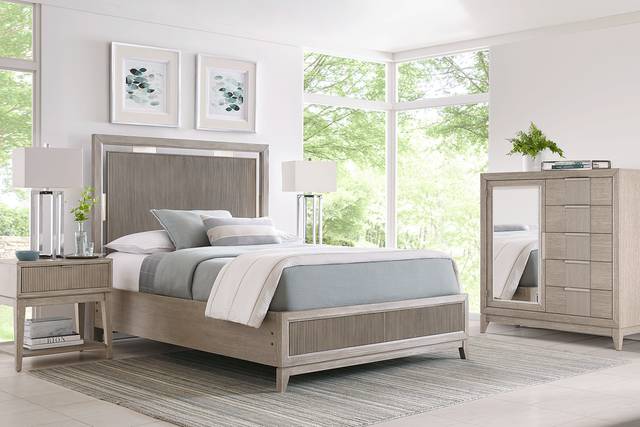 Bellante Gray 5 Pc Queen Panel Bedroom - Thumbnail - Image 1