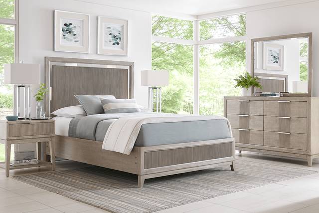 Bellante Gray 7 Pc Queen Panel Bedroom - Thumbnail - Image 1