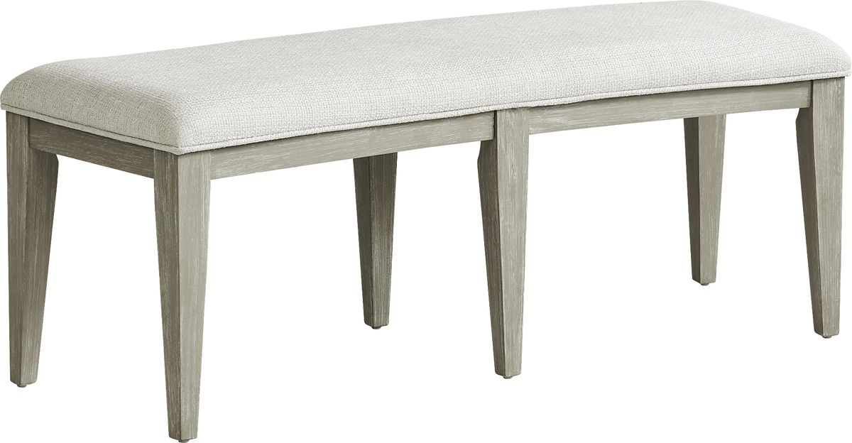 Bellante 6 Pc Gray Dining Room Set With Dining Table, Side Chair, Bench