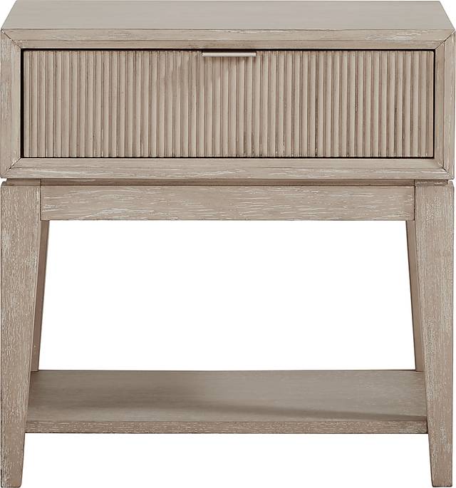 Bellante Gray One Drawer Nightstand - Thumbnail - Image 1