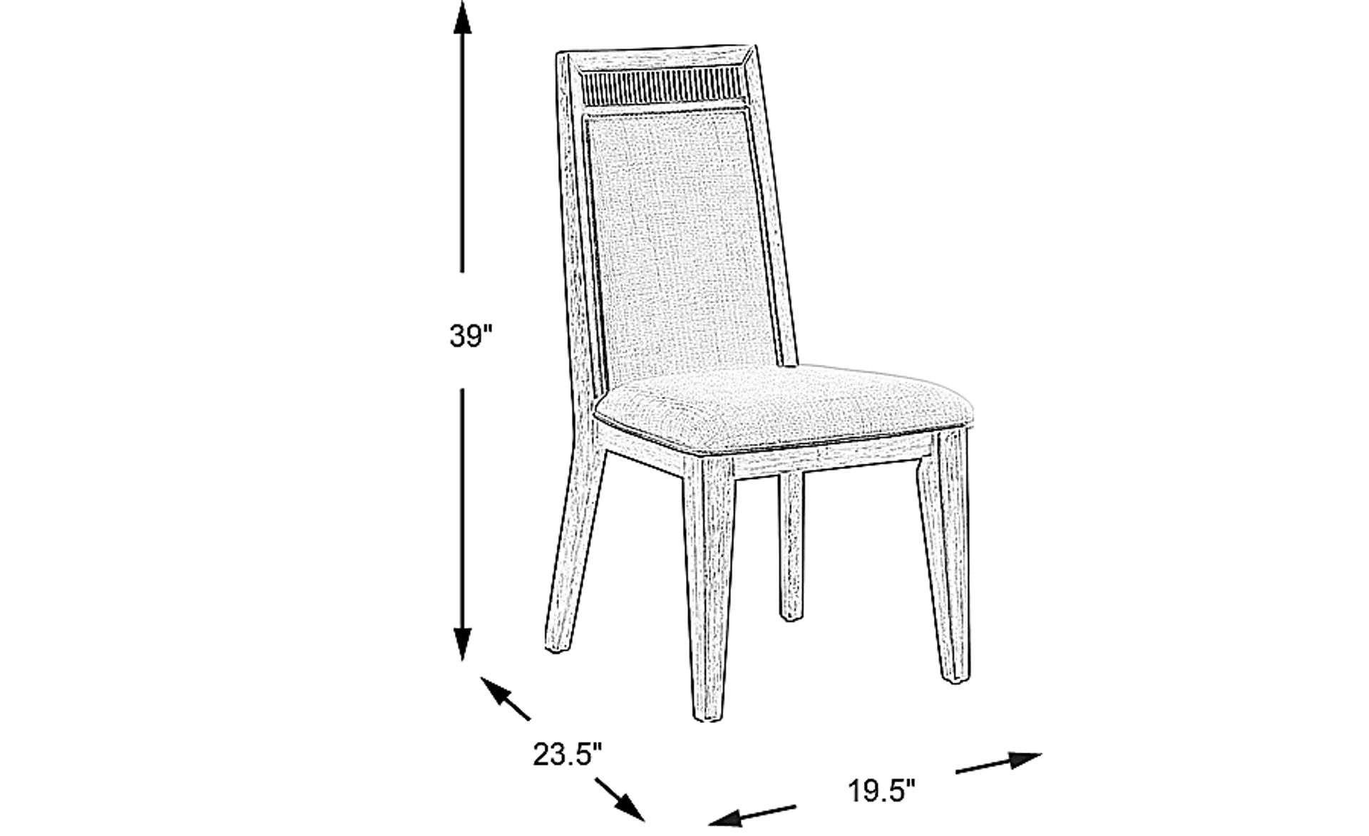 Dimension Image. Please refer to the Dimension Tab on this page for dimension details.