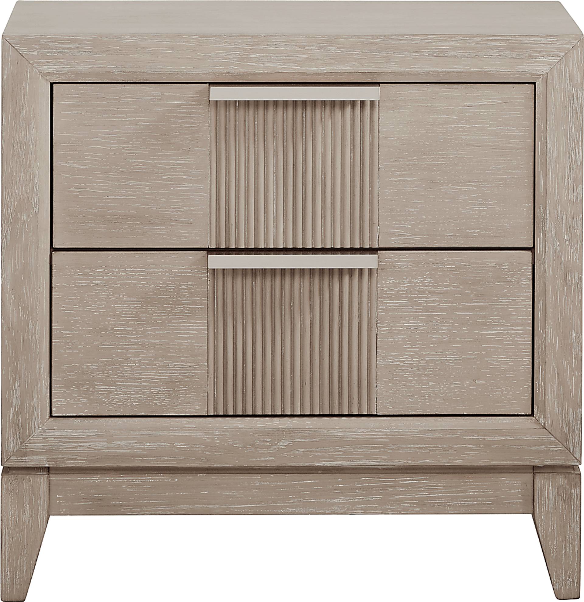 two drawer nightstand