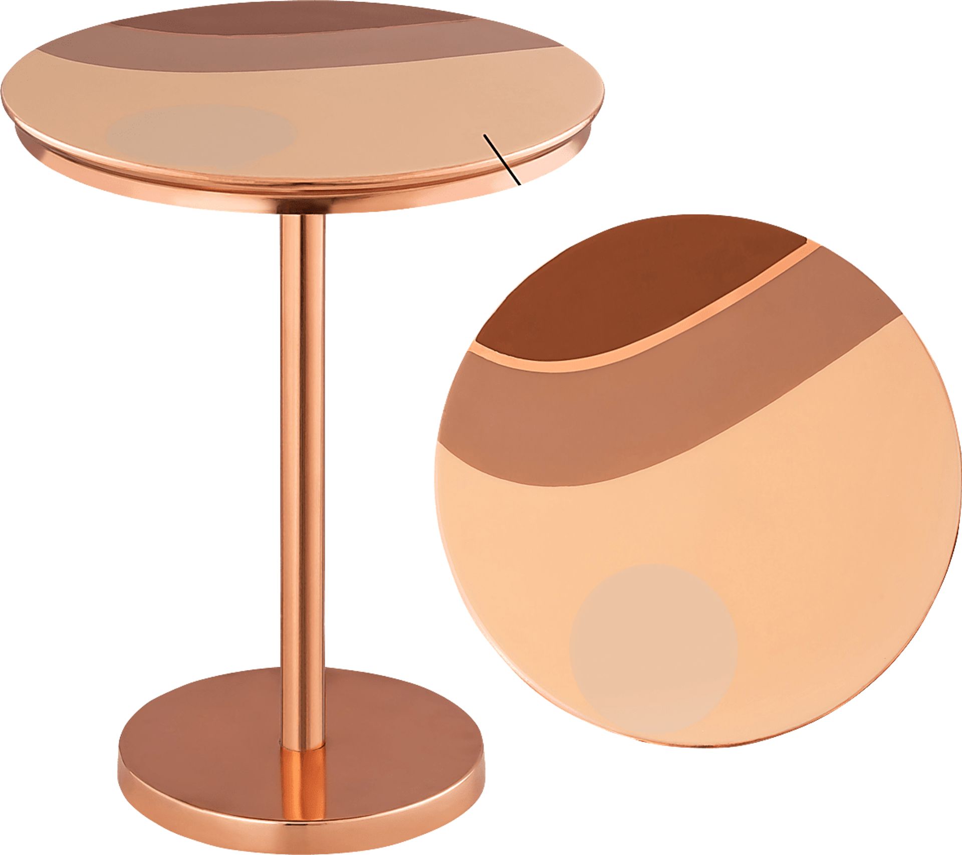 Bellarn Copper Accent Table - Image 3
