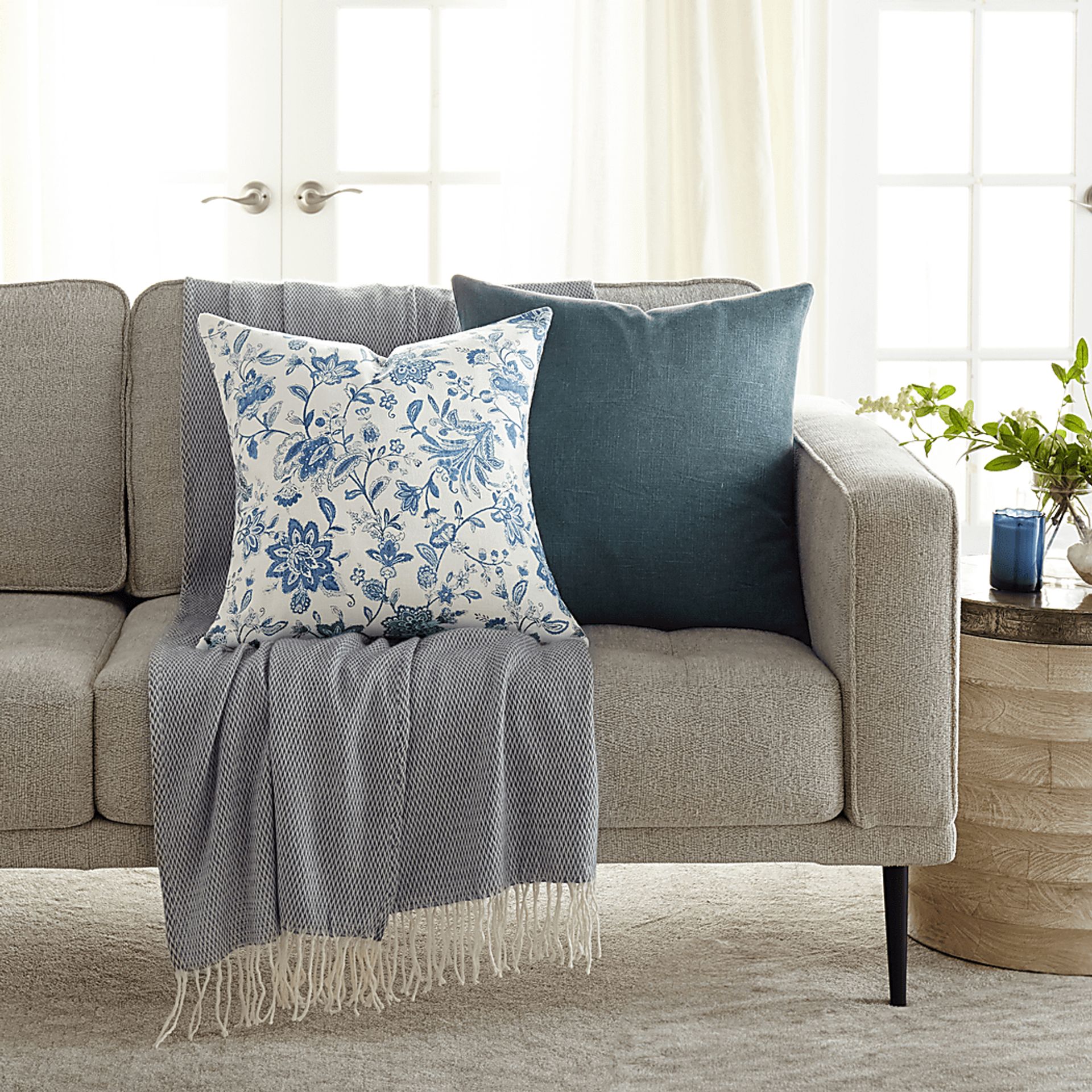Bellascott Navy Accent Pillow Set of 2 - Image 2