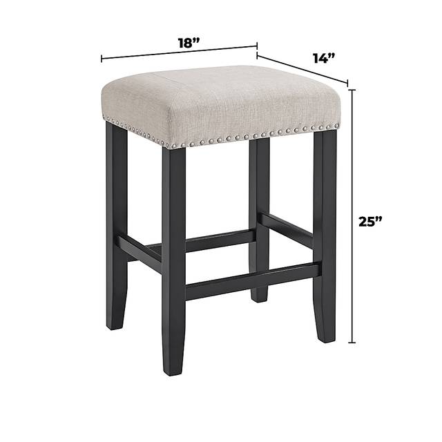 Bellavia Beige Stool, Set of 2 - Thumbnail - Image 6