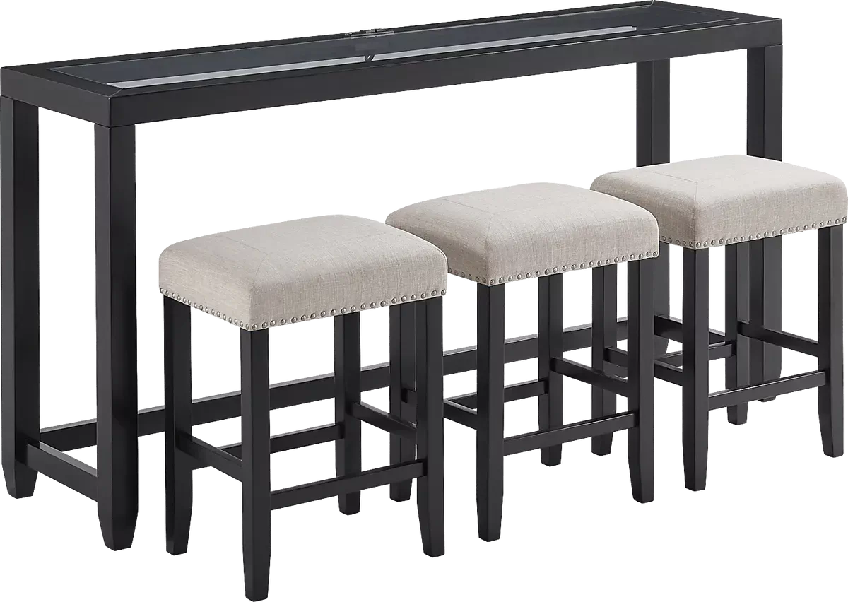 Bellavia Black Black,Colors Bar Table | Rooms to Go